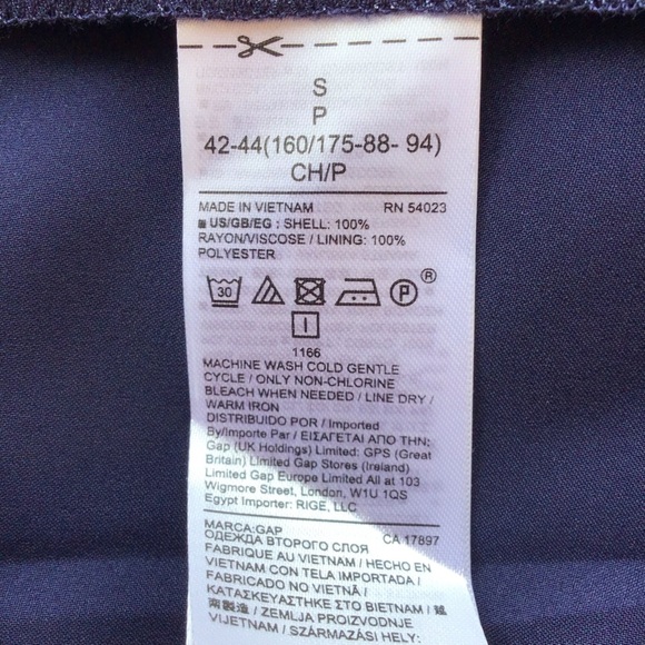 Gap Blue Floral Ruffle Hem Wrap Midi Skirt Size Small NEW - Picture 7 of 7